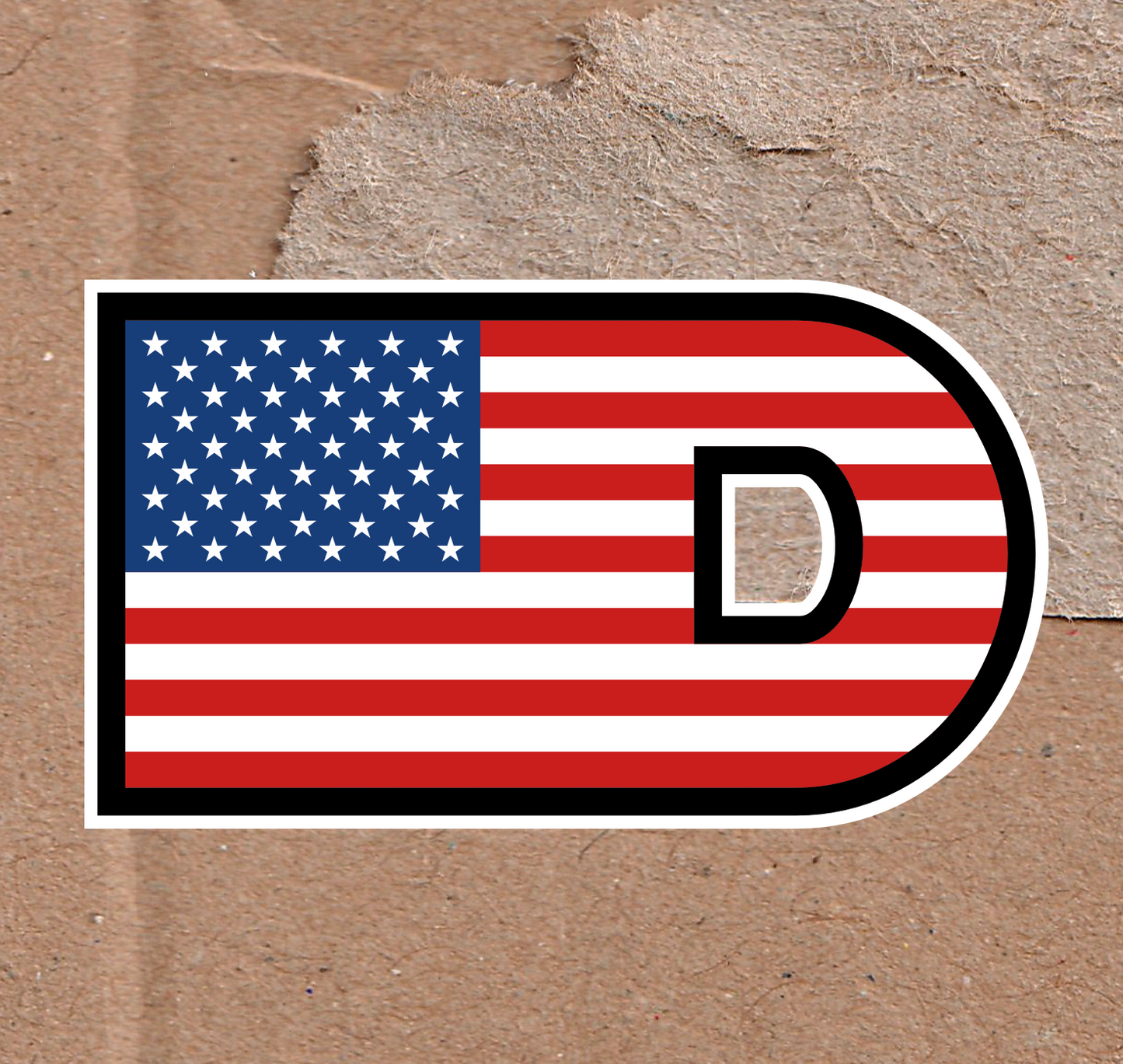 FUNKY FLAG D STICKER